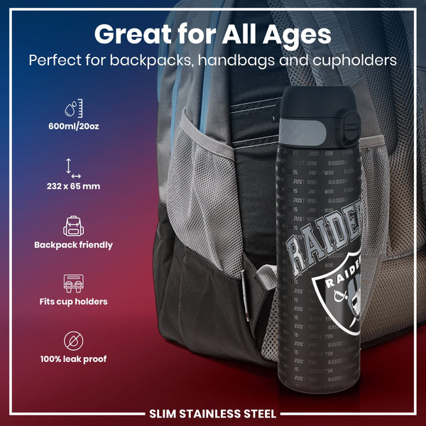 NFL x ION8, Inox, Las Vegas Raiders, 600 ml