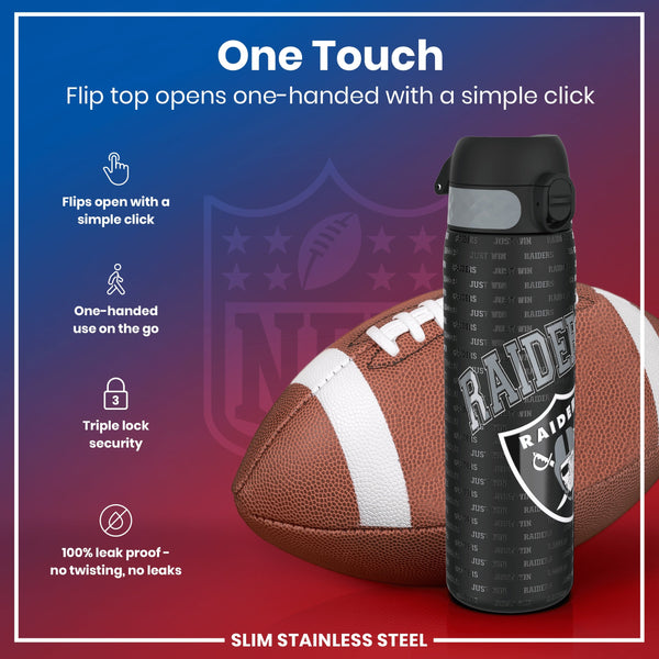 NFL x ION8, Inox, Las Vegas Raiders, 600 ml