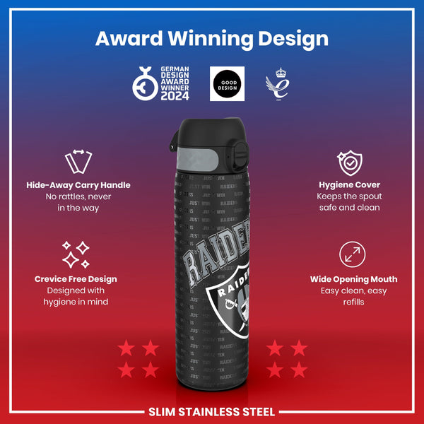 NFL x ION8, Inox, Las Vegas Raiders, 600 ml
