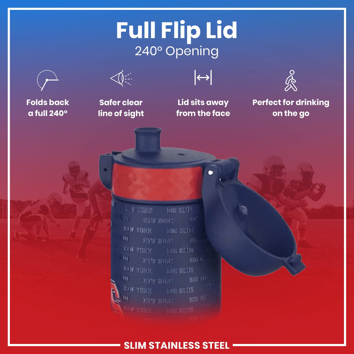 NFL x ION8, Inox, New York Giants, 600 ml
