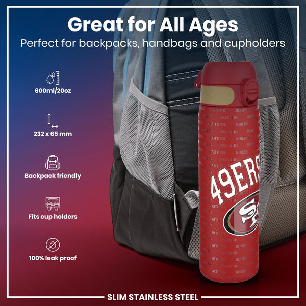 NFL x ION8, Inox, San Francisco 49ers, 600 ml