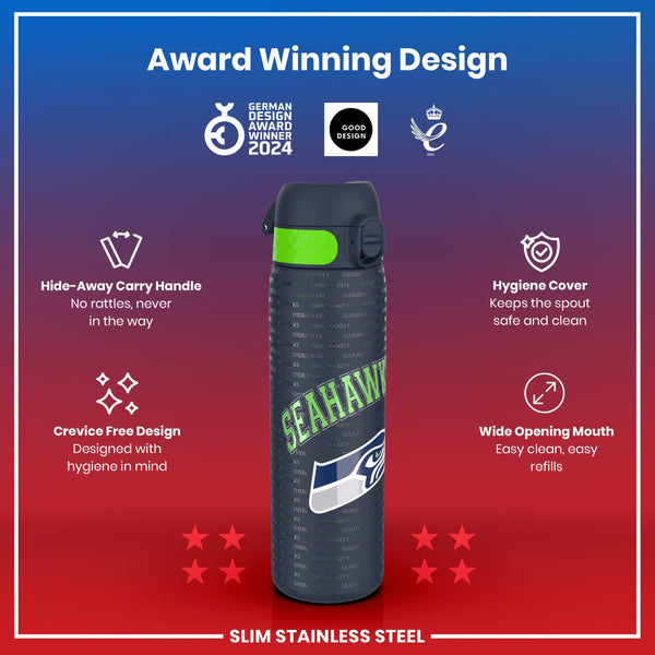 NFL x ION8, Inox, Seattle Seahawks, 600 ml