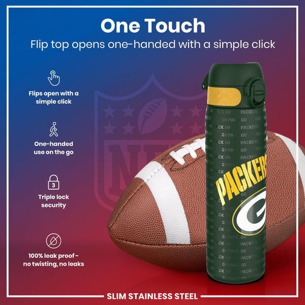 NFL x ION8, Inox, Green Bay Packers, 600 ml