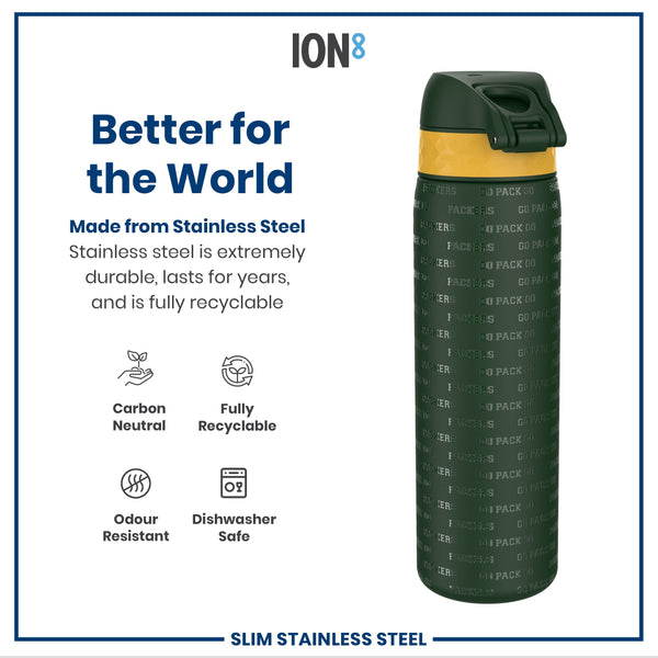 NFL x ION8, Inox, Green Bay Packers, 600 ml