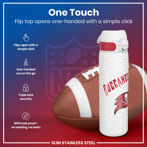 NFL x ION8, Inox, Tampa Bay Buccaneers, 600 ml