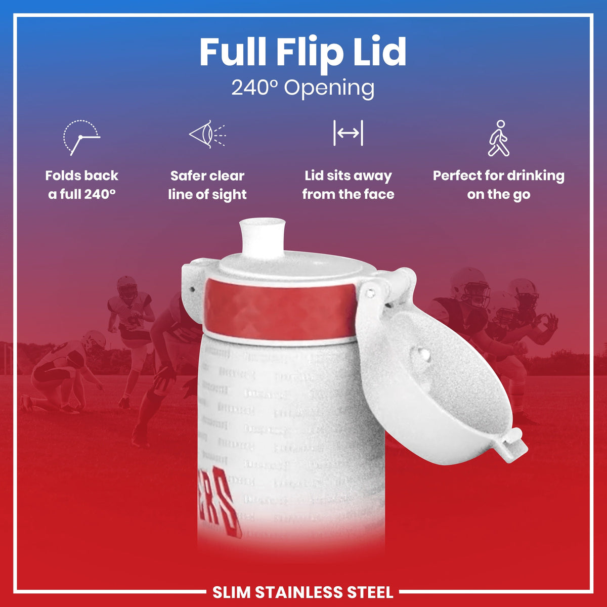 NFL x ION8, Inox, Tampa Bay Buccaneers, 600 ml
