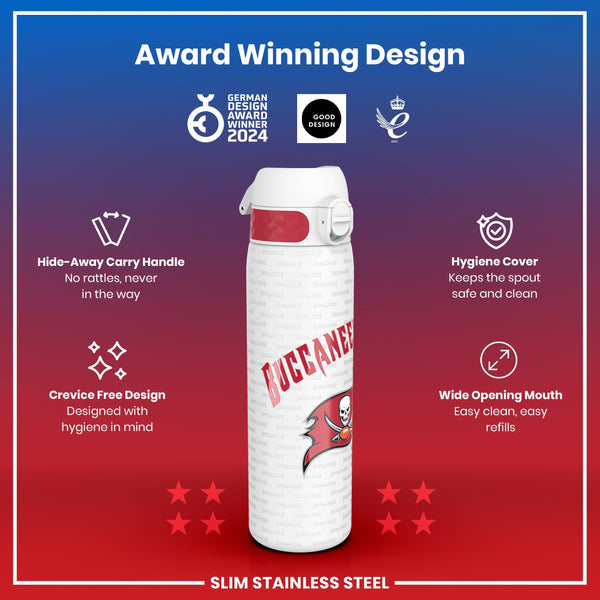 NFL x ION8, Inox, Tampa Bay Buccaneers, 600 ml