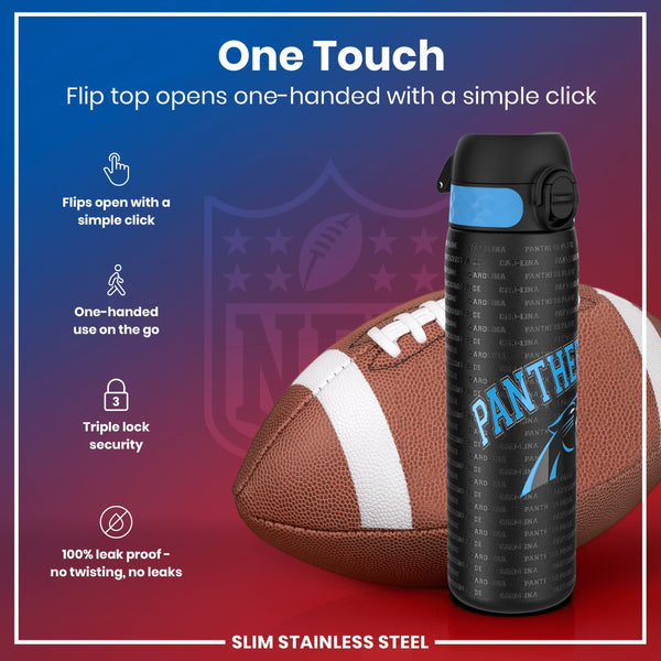 NFL x ION8, Inox, Carolina Panthers, 600 ml