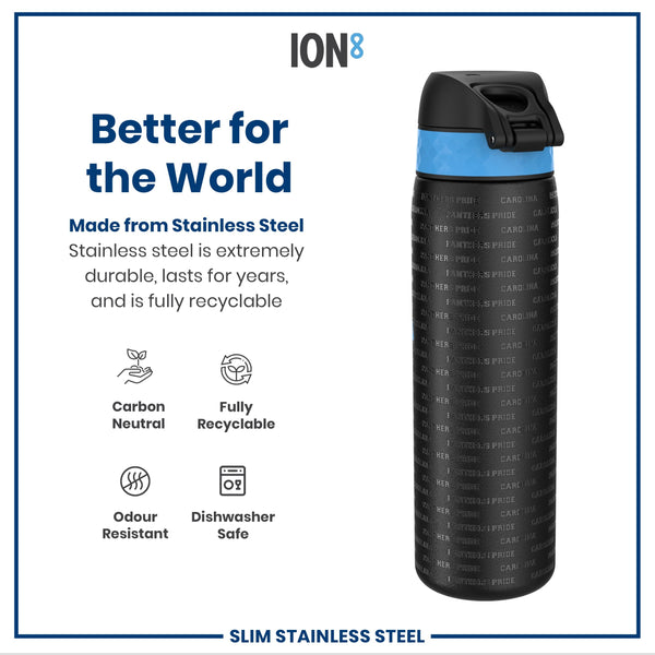 NFL x ION8, Inox, Carolina Panthers, 600 ml