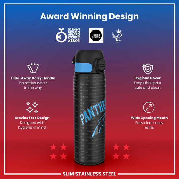 NFL x ION8, Inox, Carolina Panthers, 600 ml