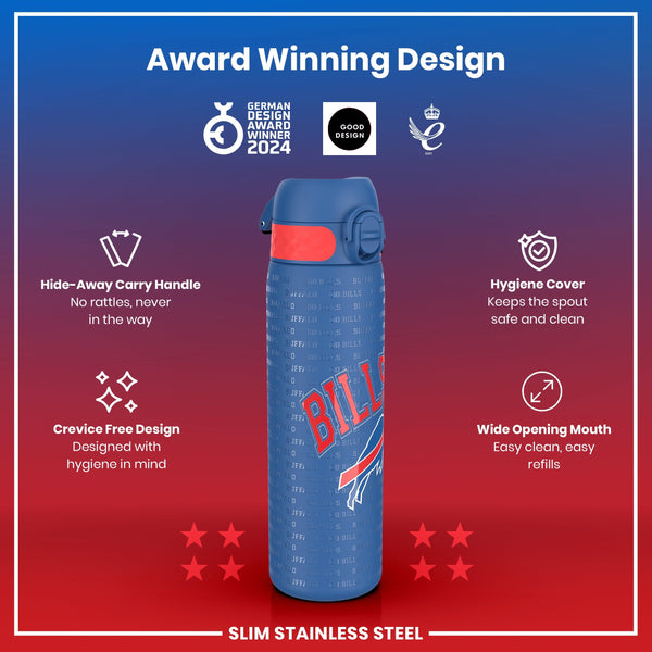 NFL x ION8, Inox, Buffalo Bills, 600 ml