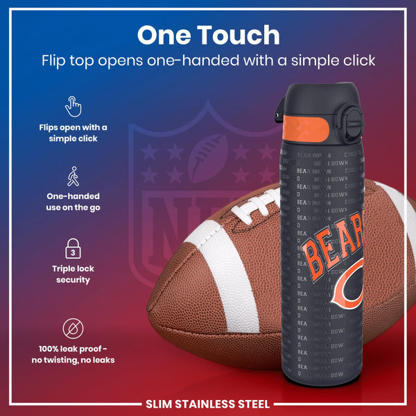 NFL x ION8, Inox, Chicago Bears, 600 ml