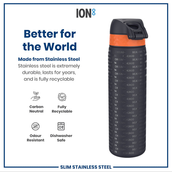 NFL x ION8, Inox, Chicago Bears, 600 ml