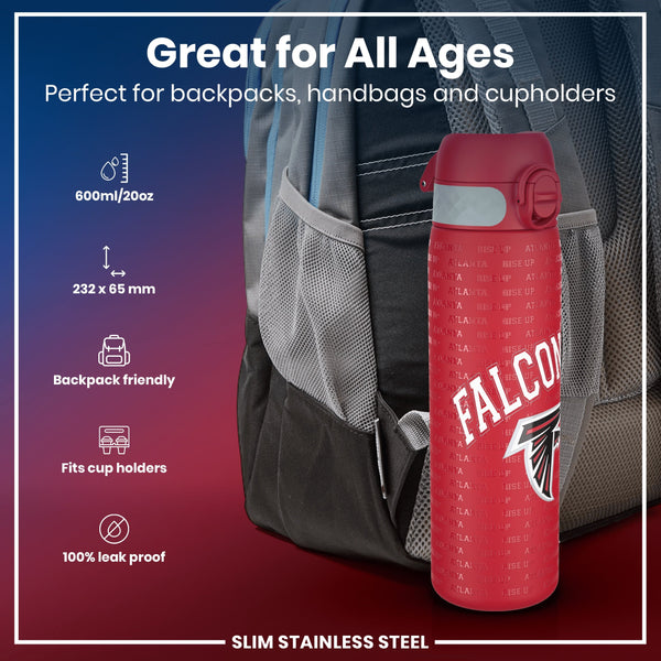 NFL x ION8, Inox, Atlanta Falcons, 600 ml