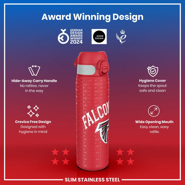 NFL x ION8, Inox, Atlanta Falcons, 600 ml
