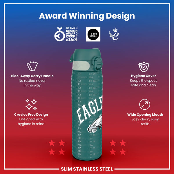 NFL x ION8, Inox, Philadelphia Eagles, 600 ml