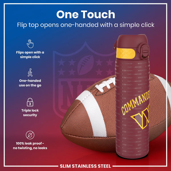 NFL x ION8, Inox, Washington Commanders, 600 ml