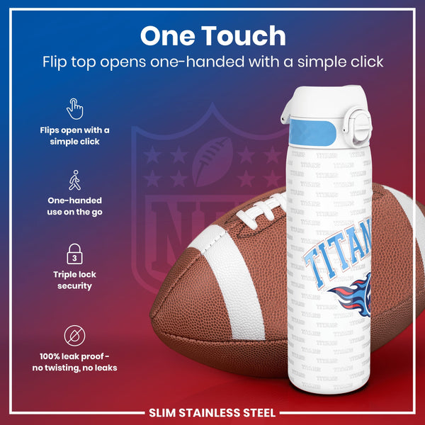 NFL x ION8, Inox, Tennessee Titans, 600 ml