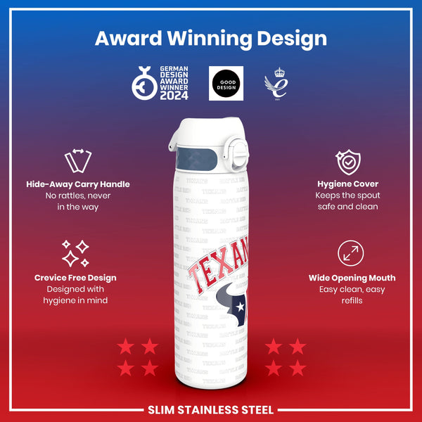 NFL x ION8, Inox, Houston Texans, 600 ml