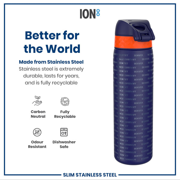 NFL x ION8, Inox, Denver Broncos, 600 ml