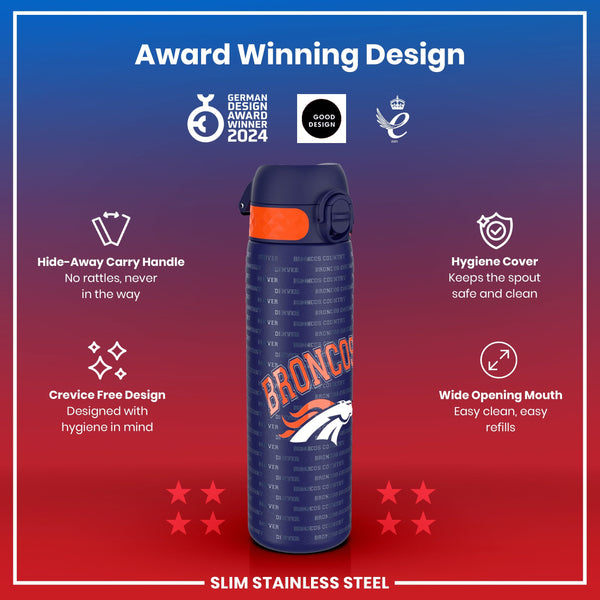 NFL x ION8, Inox, Denver Broncos, 600 ml