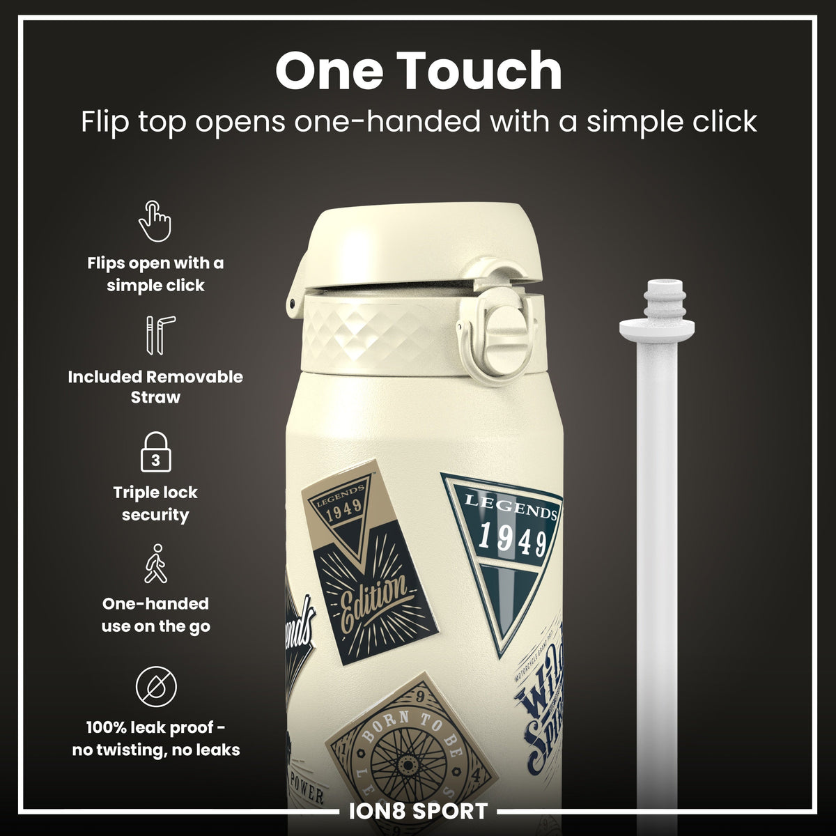 MotoGP x ION8, Inox isotherme, Classic Legends, 750 ml