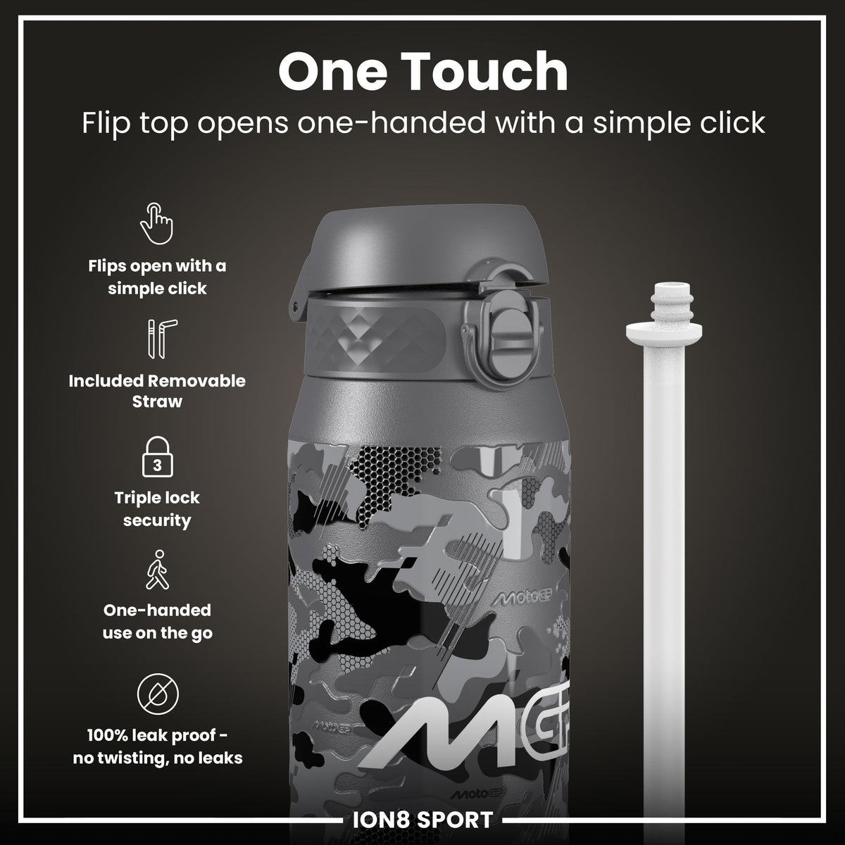 MotoGP x ION8, Inox isotherme, Camouflage, 750 ml