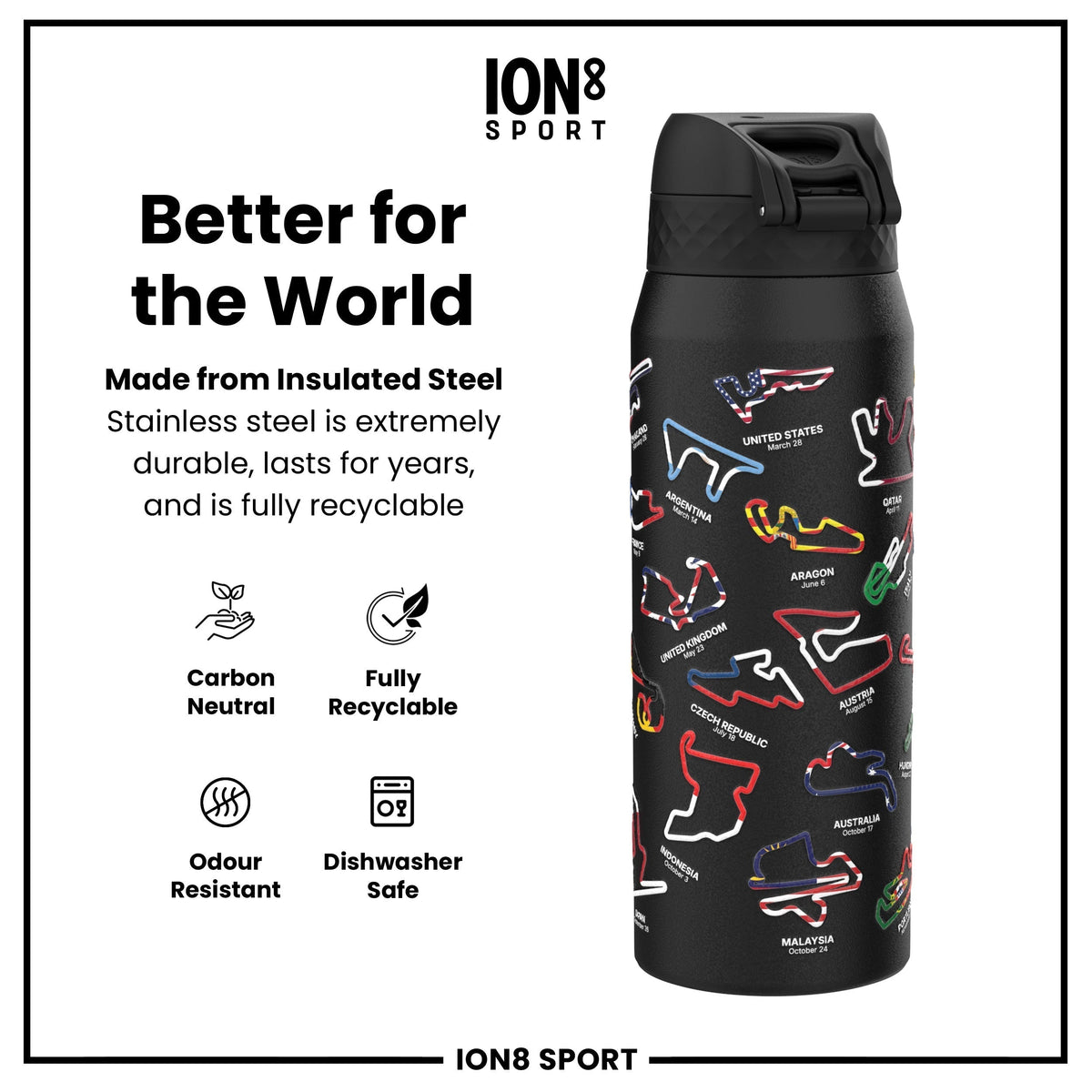 MotoGP x ION8, Inox isotherme, MotoGP Mix, 750 ml