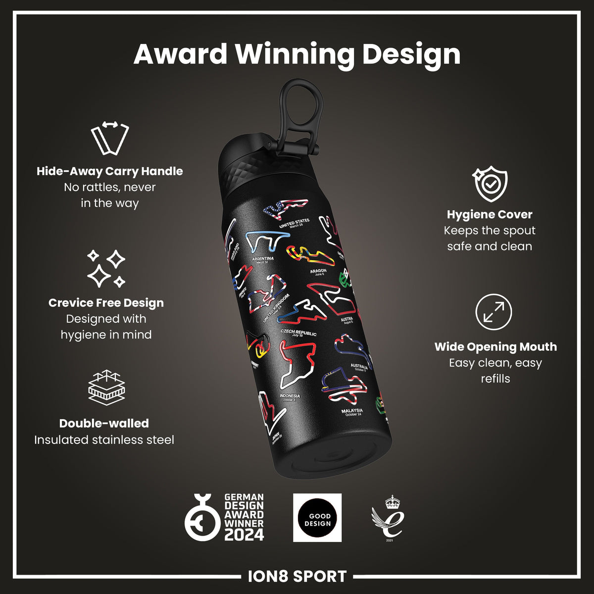 MotoGP x ION8, Inox isotherme, MotoGP Mix, 750 ml