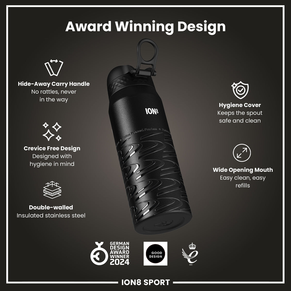 MotoGP x ION8, Inox isotherme, Lean, 750 ml