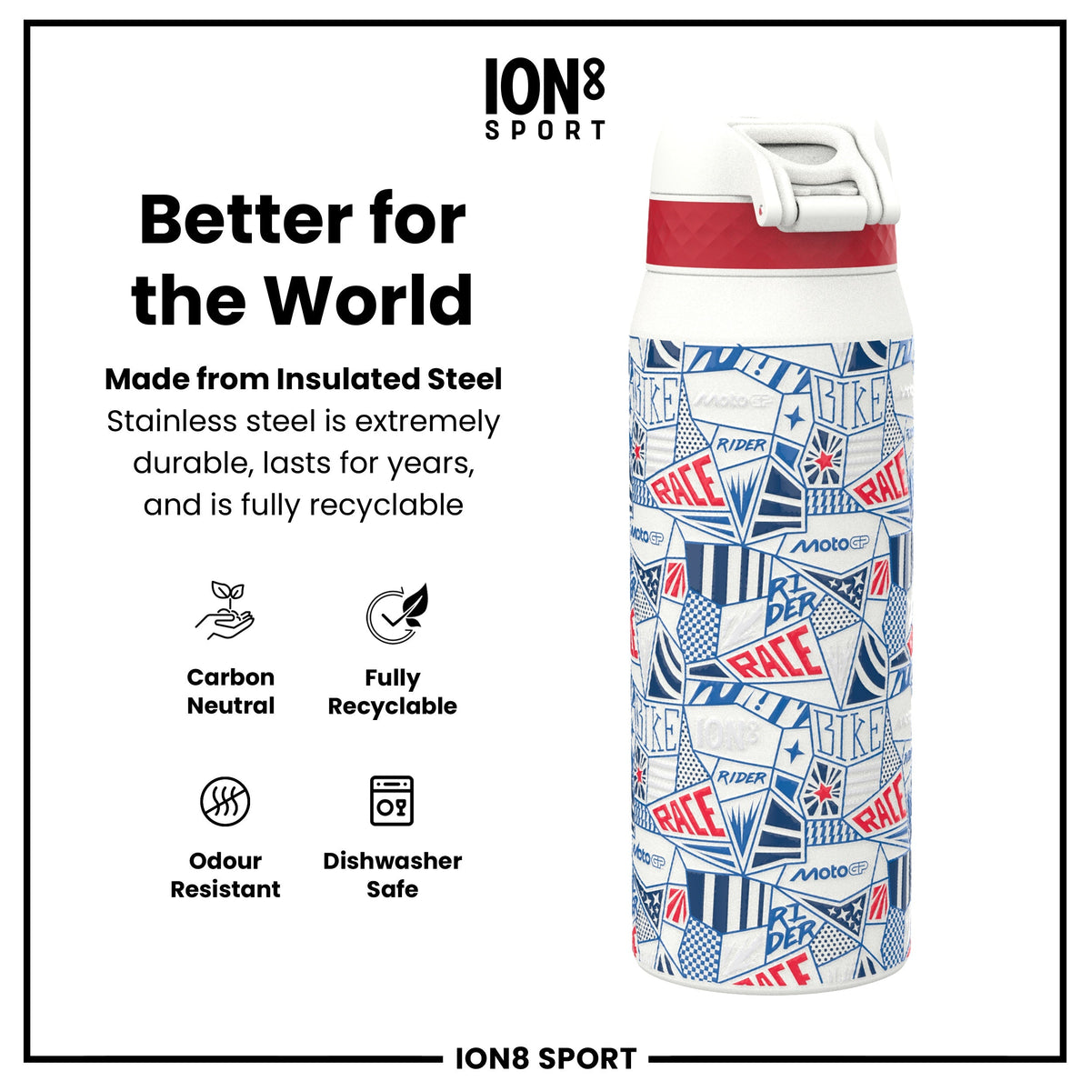 MotoGP x ION8, Inox isotherme, Street, 750 ml