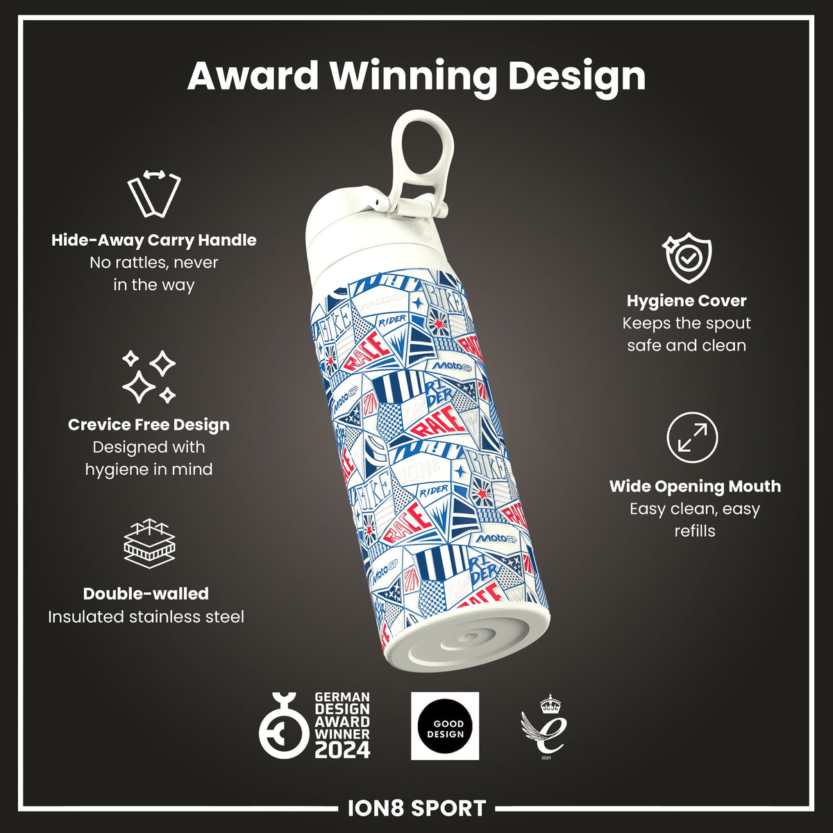 MotoGP x ION8, Inox isotherme, Street, 750 ml
