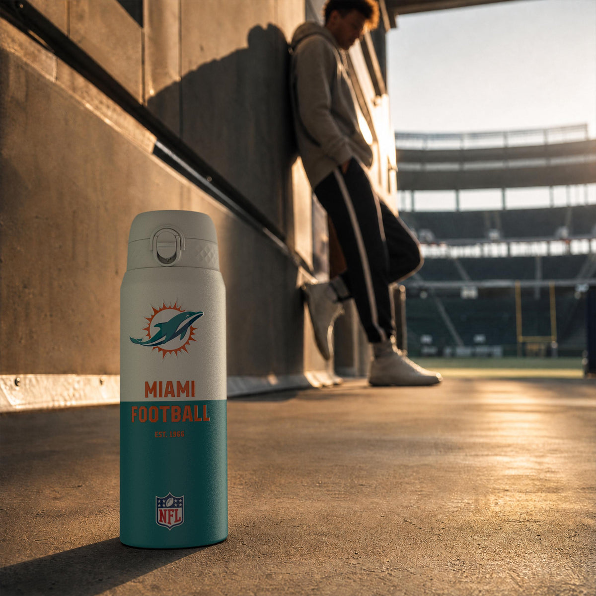 NFL x ION8, Inox isotherme, Série 50, Dolphins, 750 ml