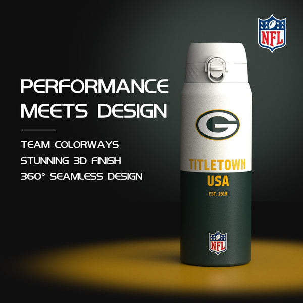 NFL x ION8, Inox isotherme, Série 50, Packers, 750 ml