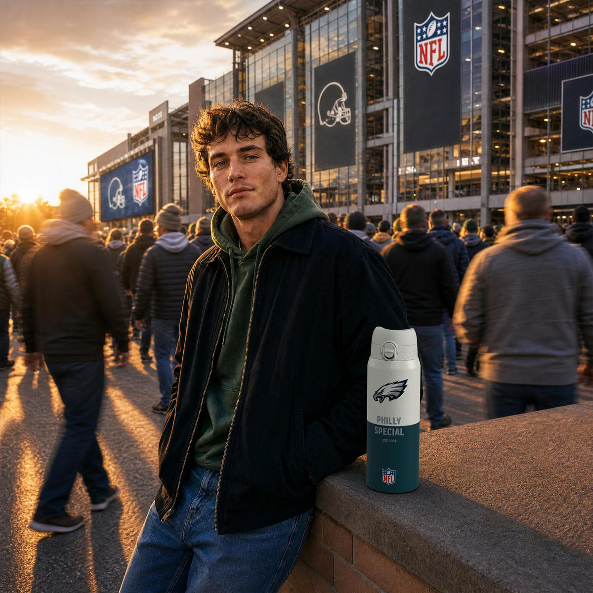 NFL x ION8, Inox isotherme, Série 50, Eagles, 750 ml