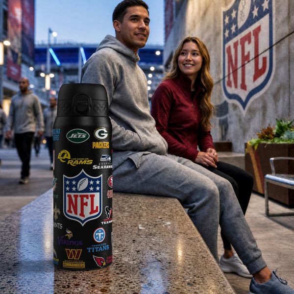 NFL x ION8, Inox isotherme, Série Logo, Multi-équipes, 750 ml