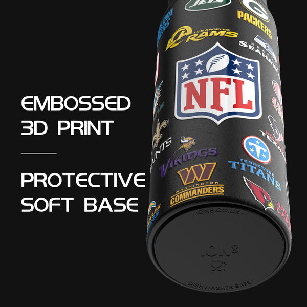 NFL x ION8, Inox isotherme, Série Logo, Multi-équipes, 750 ml