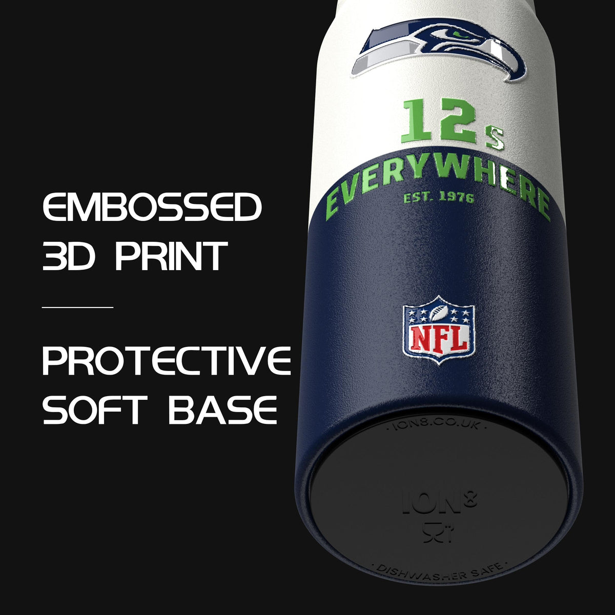 NFL x ION8, Inox isotherme, Série 50, Seahawks, 750 ml