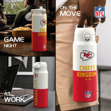 NFL x ION8, Inox isotherme, Série 50, Chiefs, 750 ml