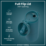 Mug isotherme, Bleu sarcelle profond, 360 ml