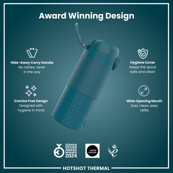 Mug isotherme, Bleu sarcelle profond, 360 ml
