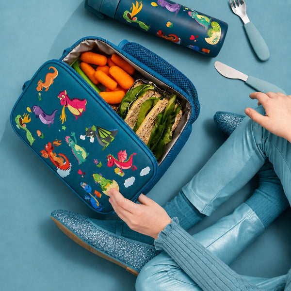 Sac isotherme repas, Dragons turquoise, Moyen