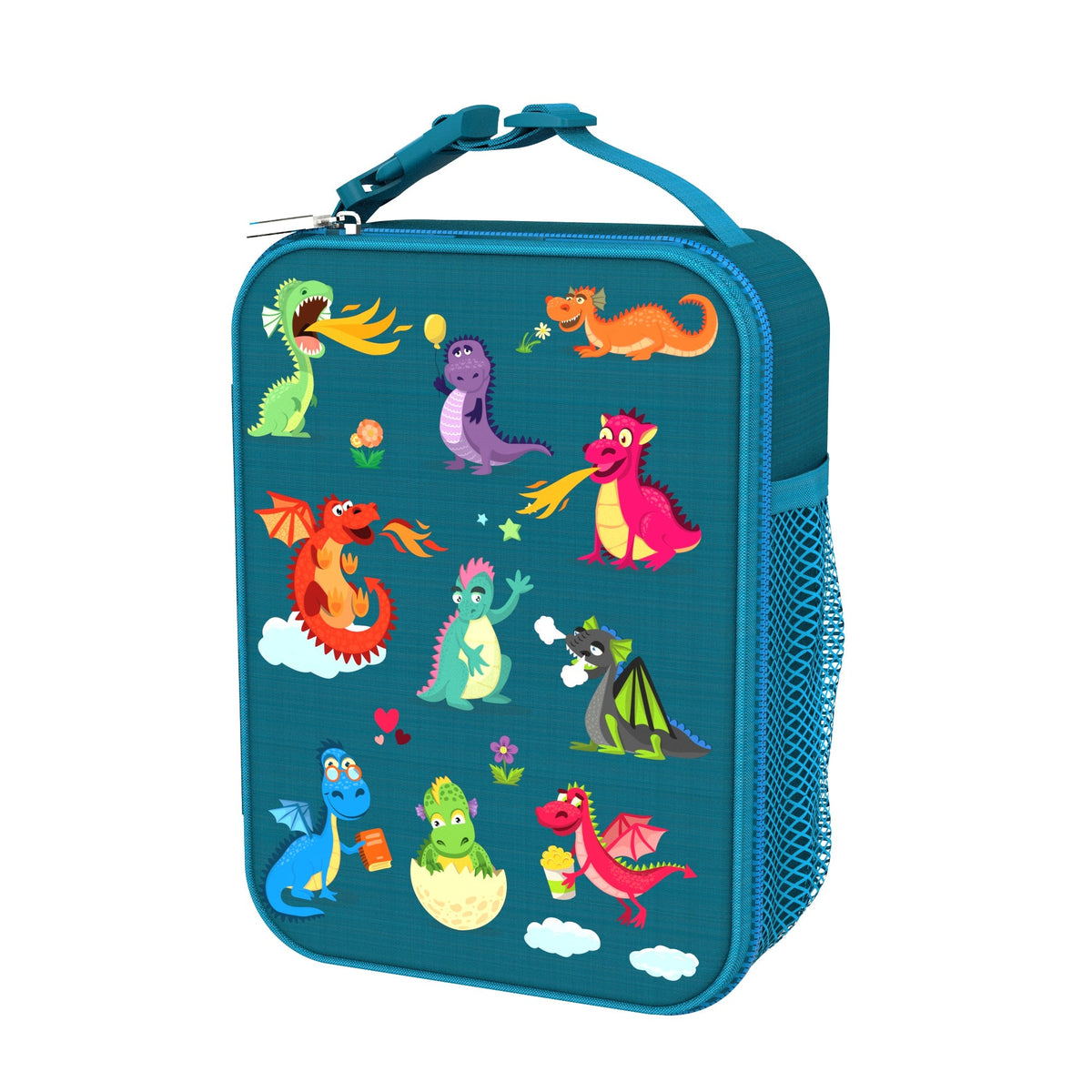 Sac isotherme repas, Dragons turquoise, Moyen