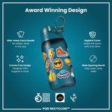 Gourde enfant Recyclon, Autocollants, 350 ml