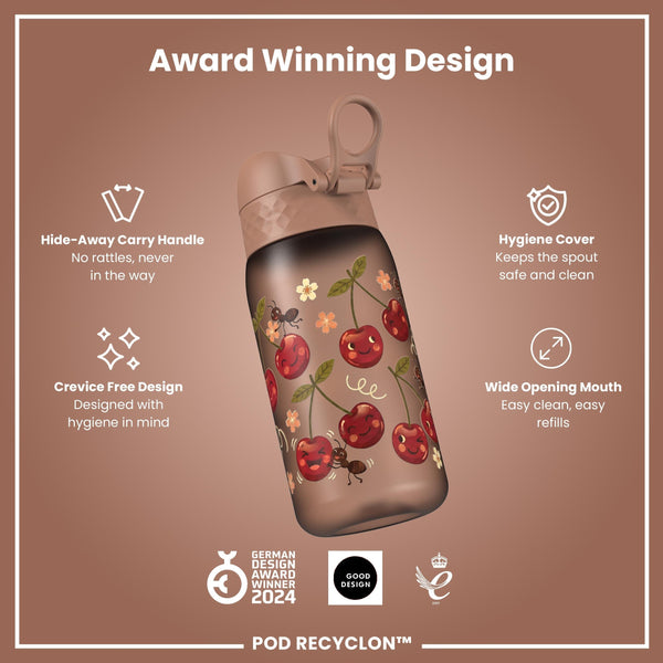 Gourde enfant Recyclon, Cerises, 350 ml
