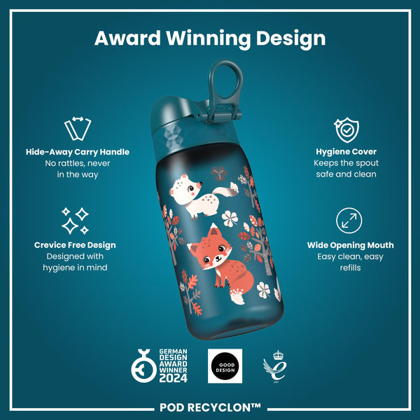 Gourde enfant Recyclon, Animaux de la forêt, 350 ml