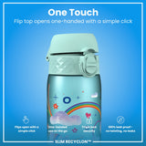 Gourde Recyclon, Licornes arc-en-ciel bleues, 500 ml