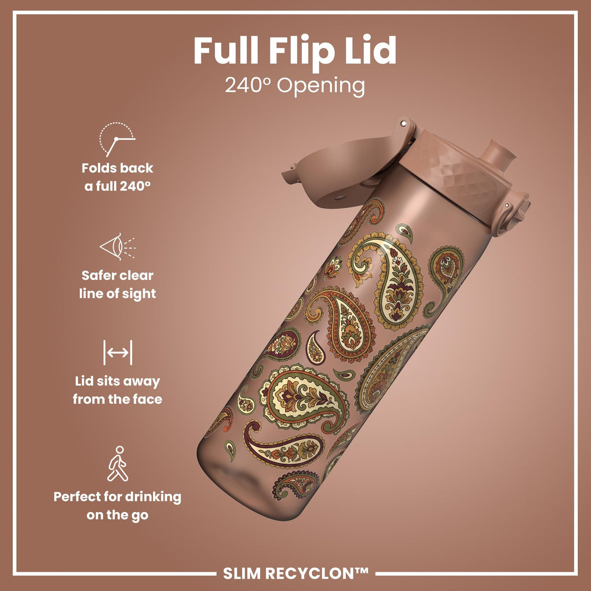Gourde Recyclon, Paisley, 500 ml