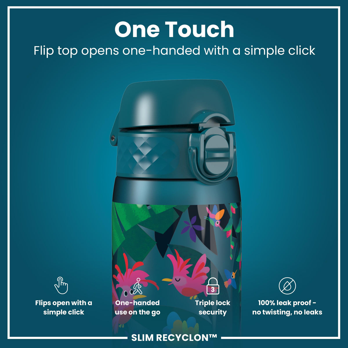 Gourde Recyclon, Oiseaux exotiques, 500 ml