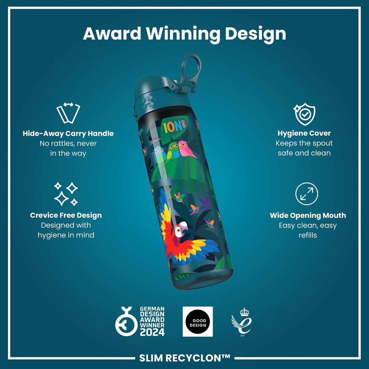 Gourde Recyclon, Oiseaux exotiques, 500 ml